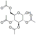 2,3,4,6-Tetra-O-acetyl-a-D-glucopyranose Struktur