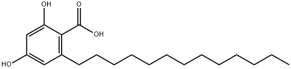 6-tridecylresorcylic acid Struktur
