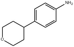 4-(テトラヒドロピラン-4-イル)フェニルアミン 化学構造式