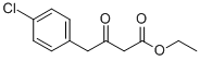 4-(4-クロロフェニル)-3-オキソ酪酸エチルエステル 化学構造式