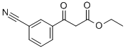 3-(3-CYANO-PHENYL)-3-OXO-PROPIONIC ACID ETHYL ESTER Structure