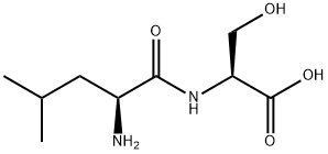 N-L-ロイシル-L-セリン 化学構造式