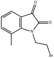 1-(2-BROMOETHYL)-7-METHYL-1H-INDOLE-2,3-DIONE 结构式