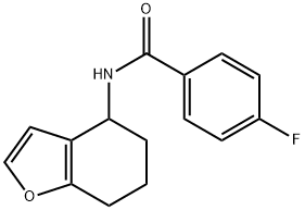 Benzamide, 4-fluoro-N-(4,5,6,7-tetrahydro-4-benzofuranyl)- (9CI) Structure