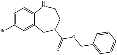 N-CBZ-7-broMo-2,3,4,5-tetrahydro-1H-benzo[e][1,4]diazepine 结构式