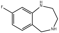 8-FLUORO-2,3,4,5-TETRAHYDRO-1H-BENZO[E][1,4]DIAZEPINE
 Structure