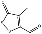 3H-1,2-Dithiole-5-carboxaldehyde, 4-methyl-3-oxo- (9CI) Structure