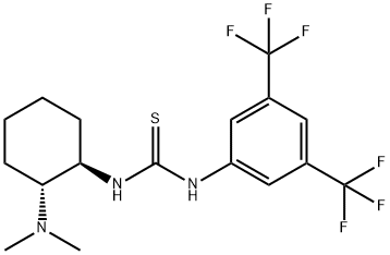 1-[3,5-Bis(trifluoromethyl)phenyl]-3-[(1R,2R)-(-)-2-(dimethylamino)cyclohexyl]thiourea(R,R-TUC) Struktur