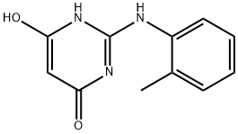 4(1H)-Pyrimidinone, 6-hydroxy-2-[(2-methylphenyl)amino]- (9CI),620983-81-5,结构式