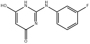 4(1H)-Pyrimidinone, 2-[(3-fluorophenyl)amino]-6-hydroxy- (9CI) Structure