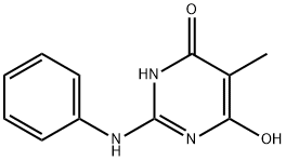 4(1H)-Pyrimidinone, 6-hydroxy-5-methyl-2-(phenylamino)- (9CI) Structure