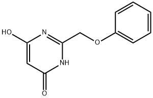 4(1H)-Pyrimidinone, 6-hydroxy-2-(phenoxymethyl)- (9CI) Structure