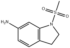 1-(Methylsulphonyl)indolin-6-amine 结构式