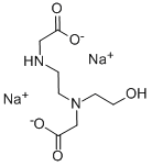 羟乙基乙烯二胺二醋酸二钠,62099-15-4,结构式