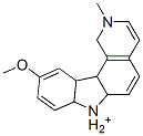 10-methoxy-2-methyl-7H-pyrido(4,3-c)carbazolium Struktur