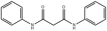 N,N'-ジフェニルプロパンジアミド 化学構造式