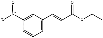 (E)-3-(3-硝基苯基)丙烯酸乙酯 结构式