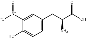 3-ニトロ-L-チロシン 化学構造式