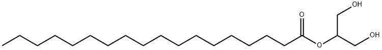 2-十八烷酸单甘油酯,621-61-4,结构式