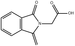 (1-METHYLENE-3-OXO-1,3-DIHYDRO-2H-ISOINDOL-2-YL)ACETIC ACID Struktur
