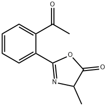 5(4H)-Oxazolone,  2-(2-acetylphenyl)-4-methyl-,62100-37-2,结构式