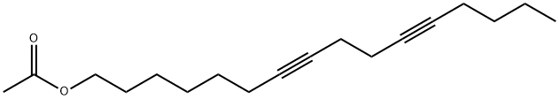 hexadeca-7,11-diynyl acetate Struktur