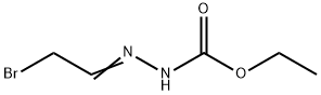 2-(2-ブロモエチリデン)-1-ヒドラジンカルボン酸エチル 化学構造式