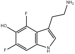4,6-difluoroserotonin Struktur