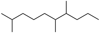 2,6,7-Trimethyl-decane Struktur