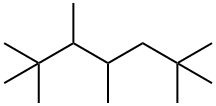 2,2,3,4,6,6-Hexamethylheptane Struktur