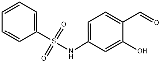 N-(4-formyl-3-hydroxyphenyl)benzenesulphonamide 结构式