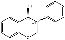rel-4α*-ヒドロキシ-3α*-フェニルクロマン 化学構造式