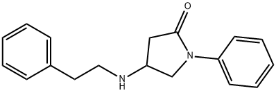 4-(苯乙胺基)-1-苯基-2-氧代吡咯烷, 6212-97-1, 结构式