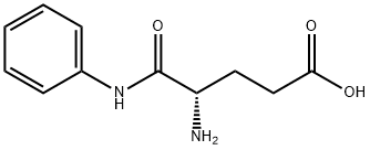 (S)-4-アミノ-5-オキソ-5-(フェニルアミノ)ペンタン酸 化学構造式