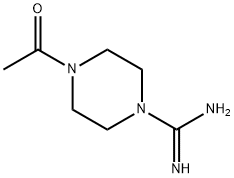 1-Piperazinecarboximidamide,4-acetyl-(9CI) 化学構造式