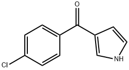 (4-CHLOROPHENYL)-(1H-PYRROL-3-YL)METHANONE 结构式
