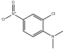 2-氯-N,N-二甲基-4-硝基苯胺, 6213-19-0, 结构式