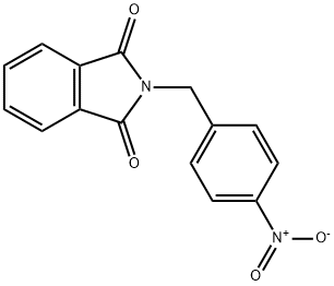 2-(4-ニトロベンジル)イソインドール-1,3-ジオン 化学構造式