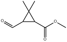 methyl 3-formyl-2,2-dimethylcyclopropanecarboxylate Struktur