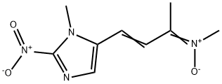 N-メチル-N-[3-(1-メチル-2-ニトロ-1H-イミダゾール-5-イル)-1-メチル-2-プロペニリデン]アミンオキシド 化学構造式