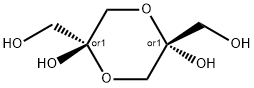 2,5-Dihydroxy-1,4-dioxane-2,5-dimethanol Struktur