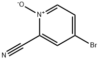 2-Pyridinecarbonitrile,4-bromo-,1-oxide(9CI) Structure