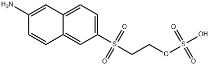 ETHANOL-2-[(6-AMINO-2-NAPTHALENYL)-SULFONYL]-HYDROGEN SULFATE 化学構造式