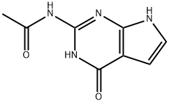 N-(4-氧代-1,7-二氢吡咯并[2,3-d]嘧啶-2-基)乙酰胺, 62160-25-2, 结构式