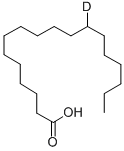 OCTADECANOIC-12-D1 ACID Structure