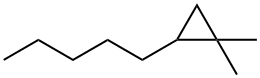1,1-Dimethyl-2-pentylcyclopropane Struktur