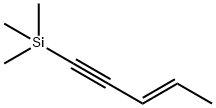 (E)-5-(トリメチルシリル)-2-ペンテン-4-イン 化学構造式