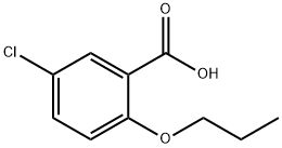 5-氯-2-丙氧基苯甲酸, 62176-15-2, 结构式