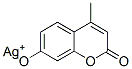 2H-1-Benzopyran-2-one, 7-hydroxy-4-methyl-, silver(1+) salt Struktur