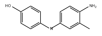4-[(4-氨基-间甲苯基)氨基]酚, 6219-89-2, 结构式